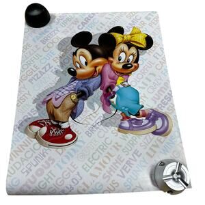 Walt Disney World Mickey & Minnie Vintage 1980's Poster New in Box 15 x 20